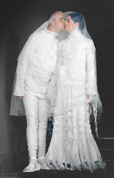 Jean Paul Gaultier (born in 1952), Parisian Elegance collection, “Les Mariés” wedding ensembles, haute couture fall/winter 1998–1999. Photo © Patrice Stable/Jean Paul Gaultier